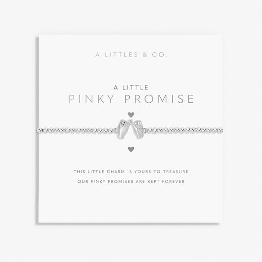 A Little 'Pinky Promise' Bracelet In Silver Plating