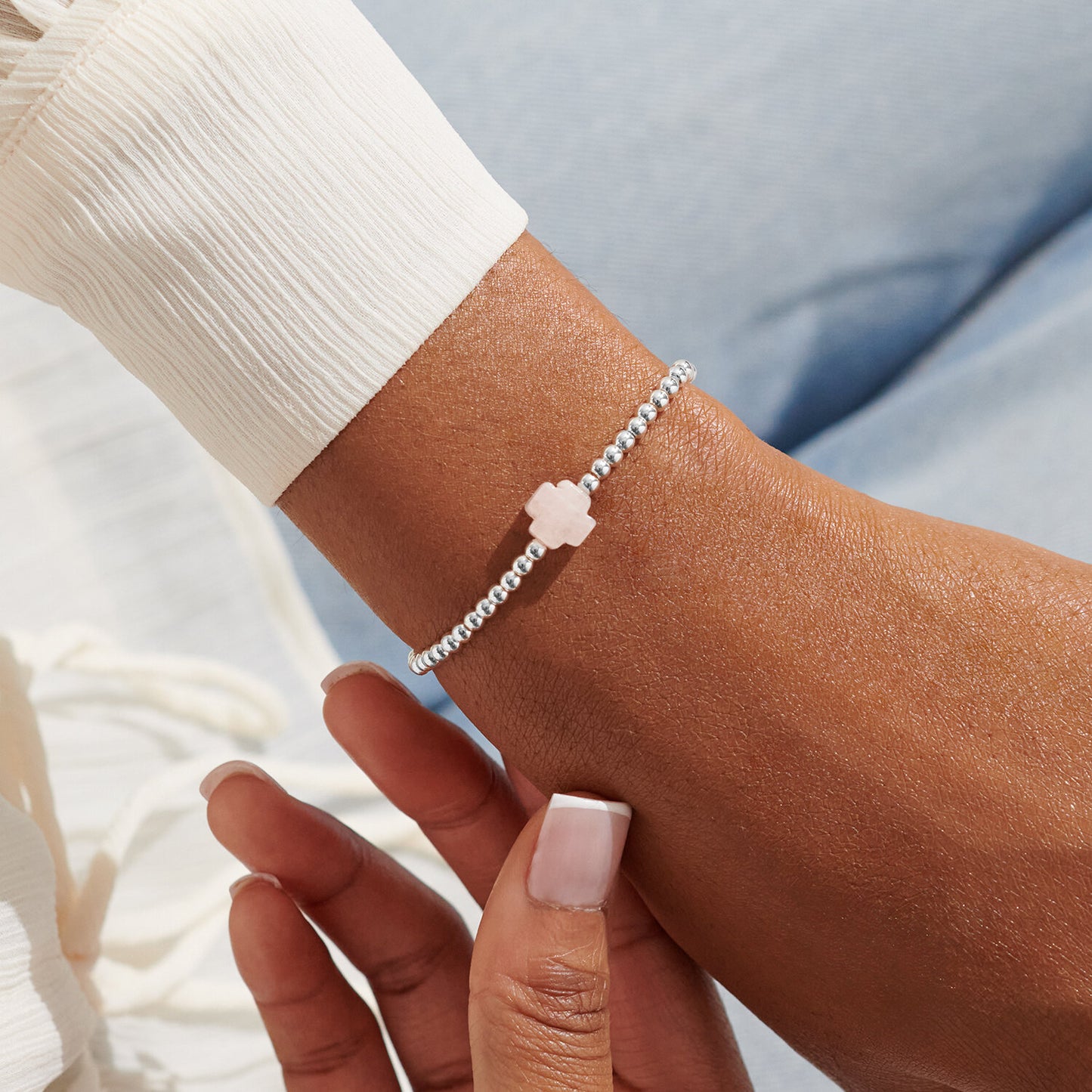 A Little 'Hope' Bracelet In Silver Plating