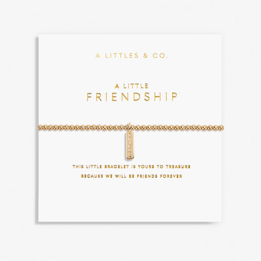 A Little 'Friendship' Bracelet In Gold-Tone Plating