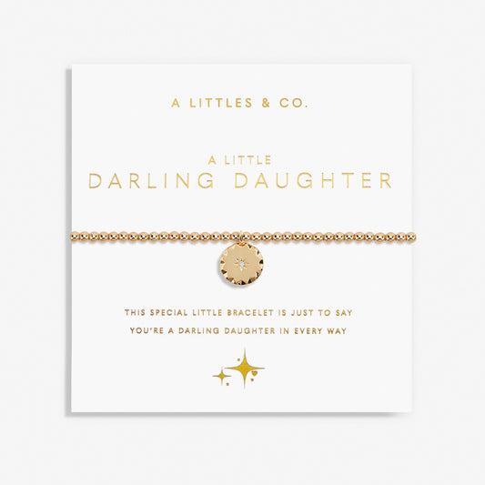 A Little 'Darling Daughter' Bracelet In Gold-Tone Plating