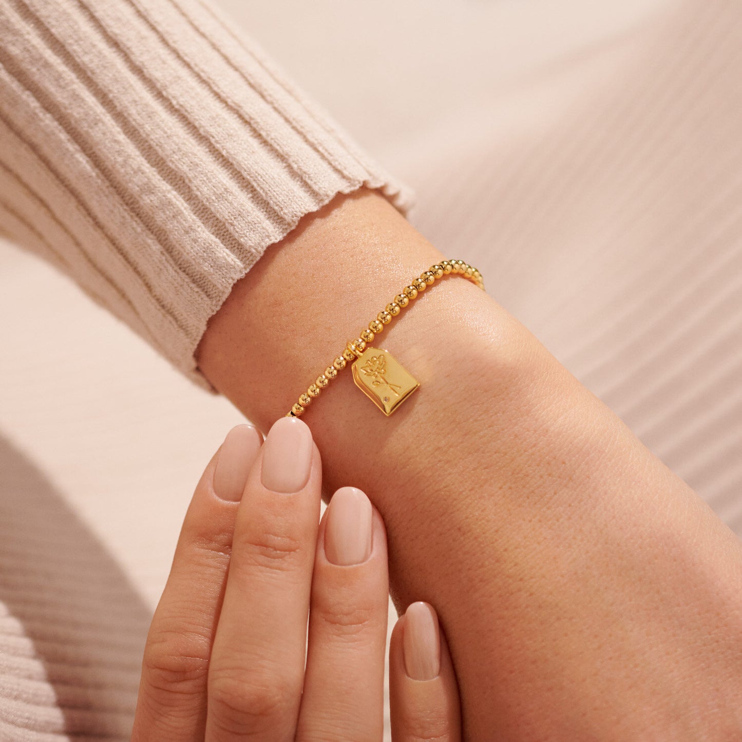 A Little 'Thank You' Bracelet In Gold-Tone Plating