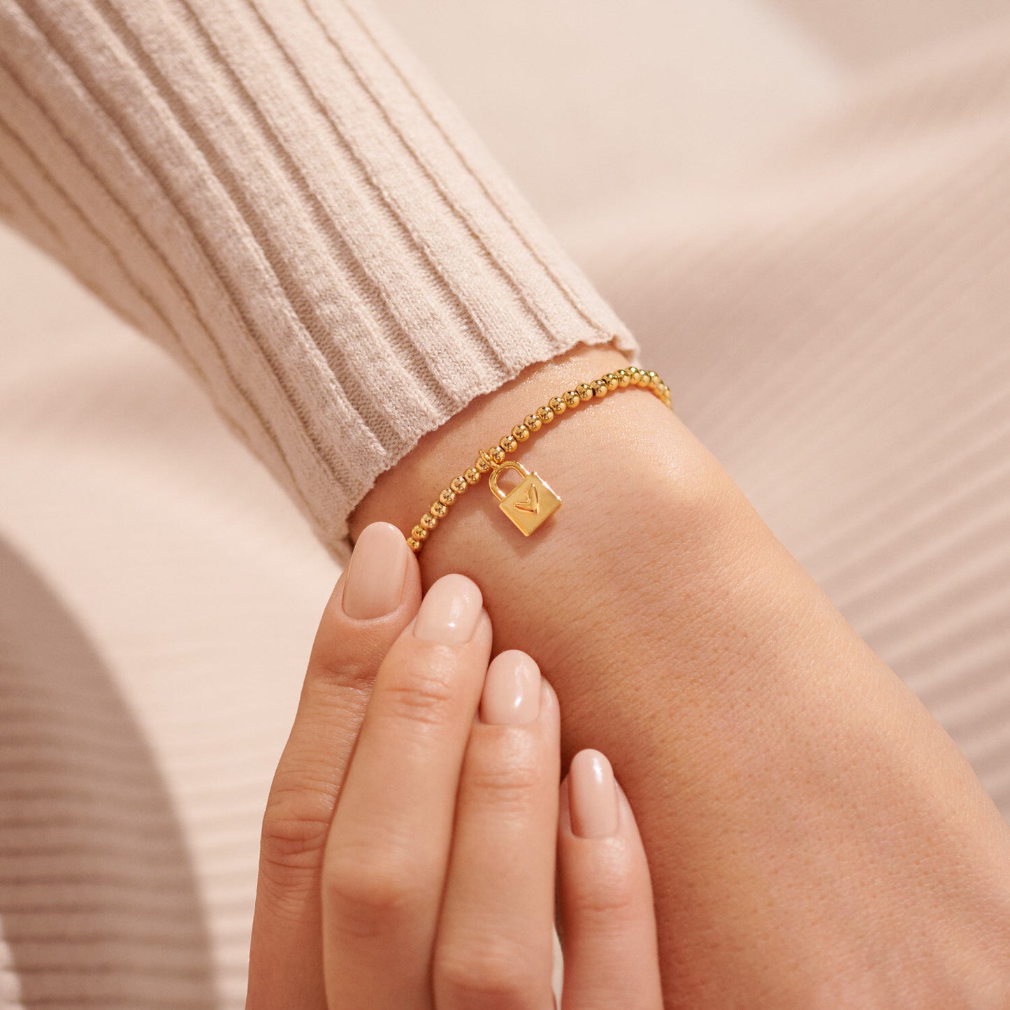 A Little 'Strength' Bracelet In Gold-Tone Plating