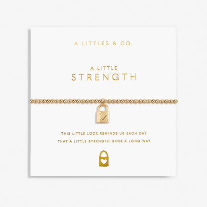 A Little 'Strength' Bracelet In Gold-Tone Plating