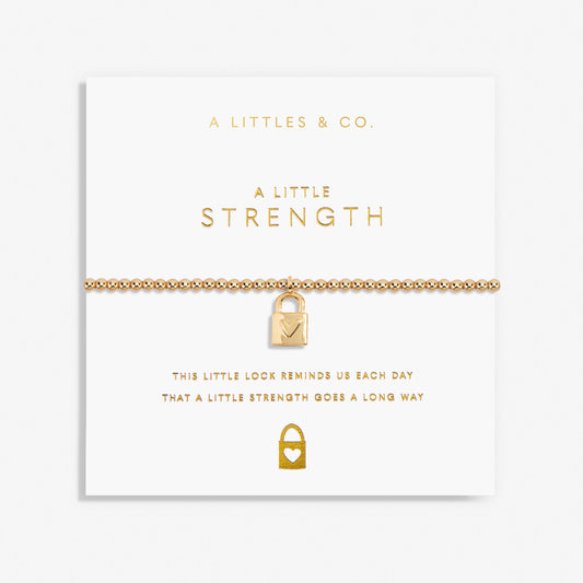 A Little 'Strength' Bracelet In Gold-Tone Plating