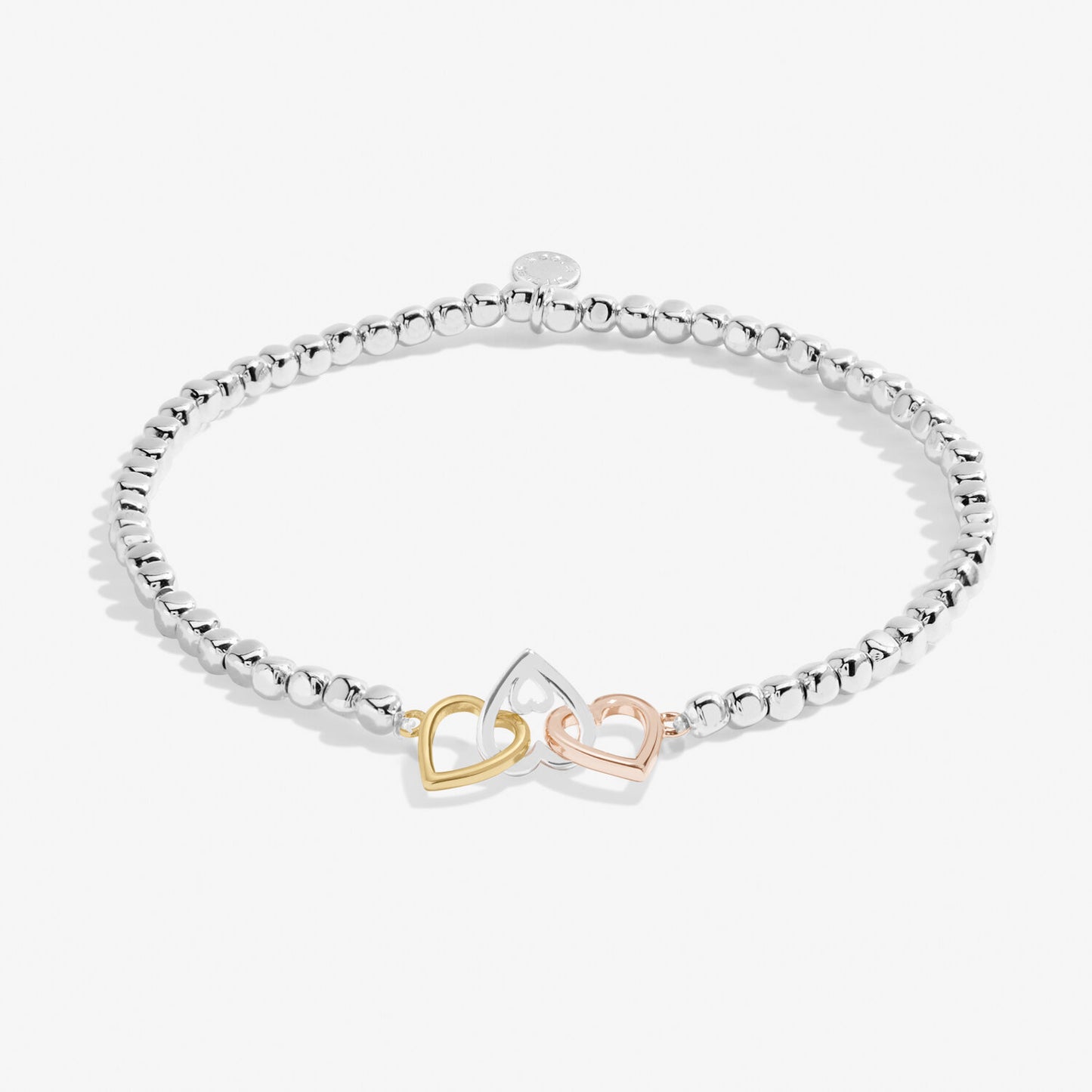 Forever Yours 'Beautiful New Chapter' Trio Bracelet In Silver, Gold-Tone And Rose Gold-Tone Plating