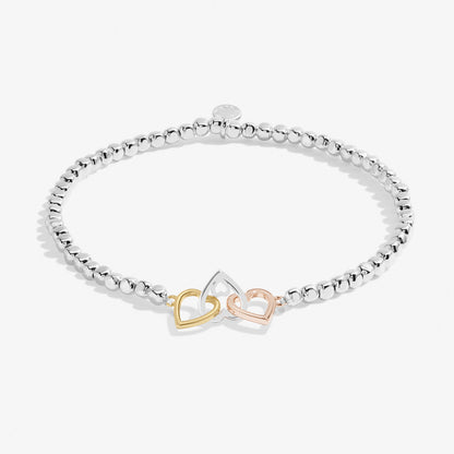 Forever Yours 'Beautiful New Chapter' Trio Bracelet In Silver, Gold-Tone And Rose Gold-Tone Plating