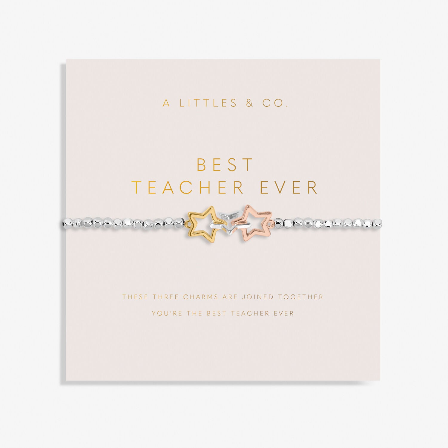 Best Teacher Ever Trio Bracelet