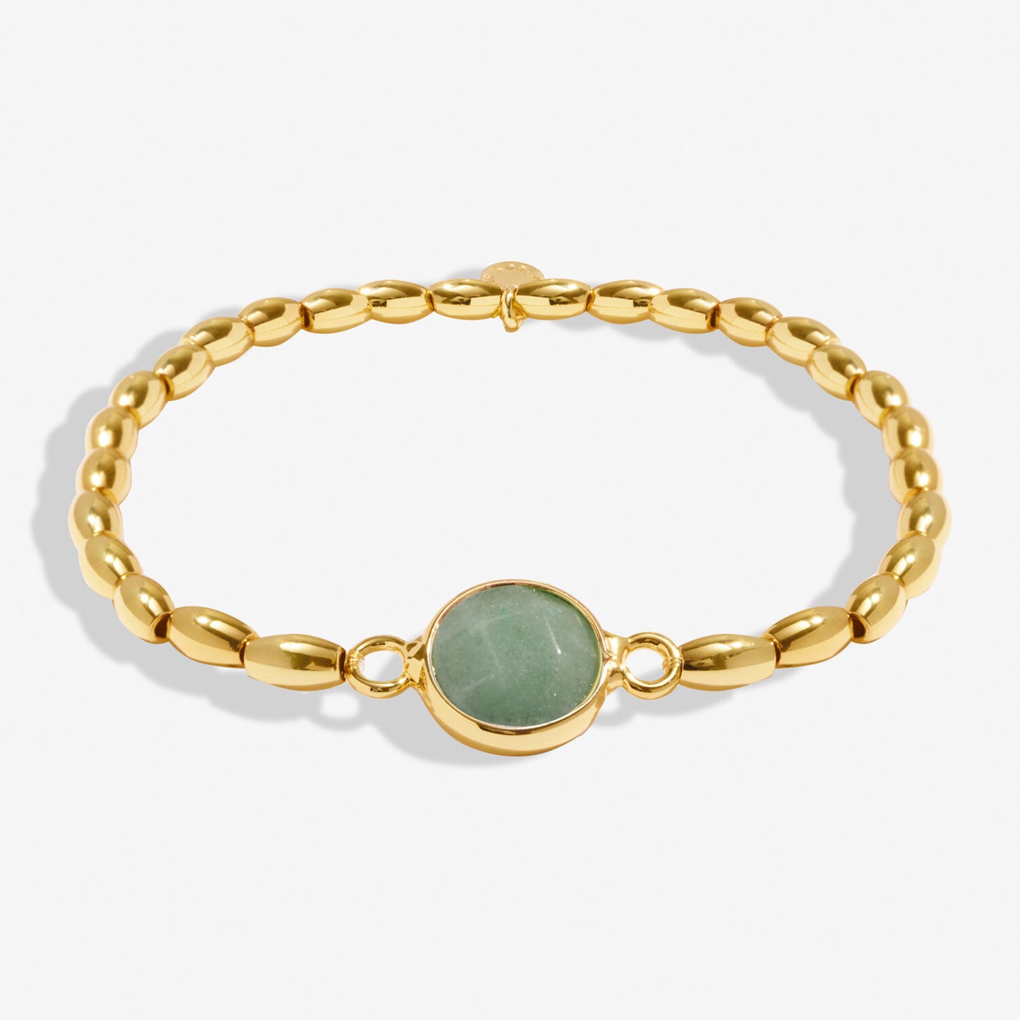 Serenity Stones Aventurine Bracelet In Gold-Tone Plating