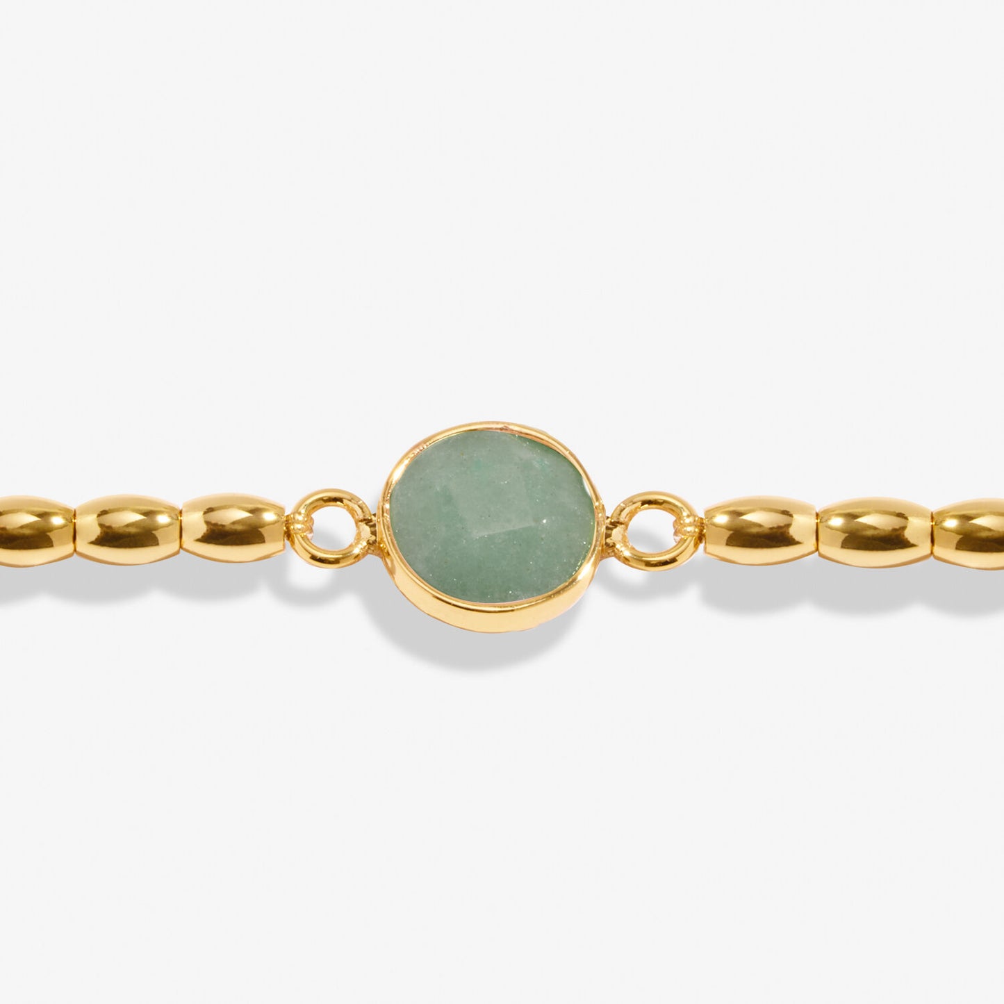 Serenity Stones Aventurine Bracelet In Gold-Tone Plating
