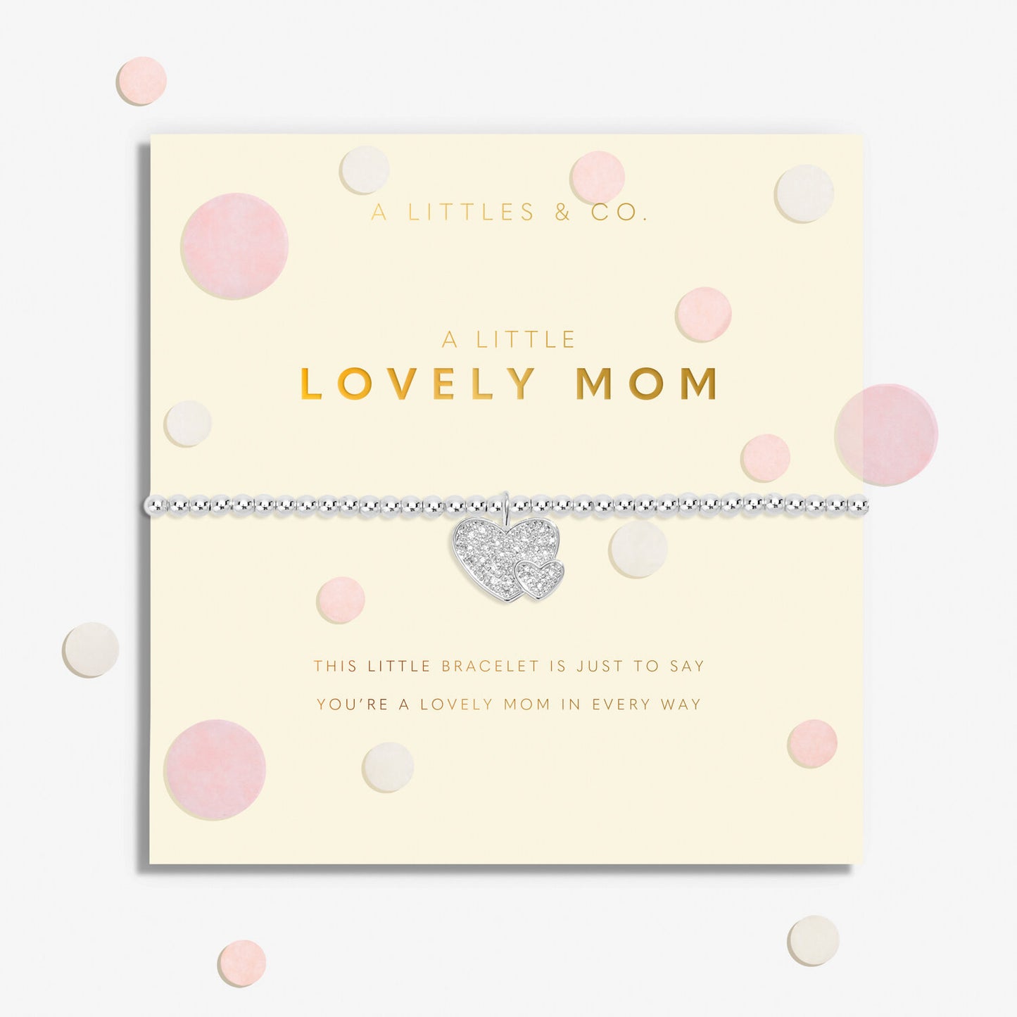 Confetti A Little 'Lovely Mom' Bracelet In Silver Plating