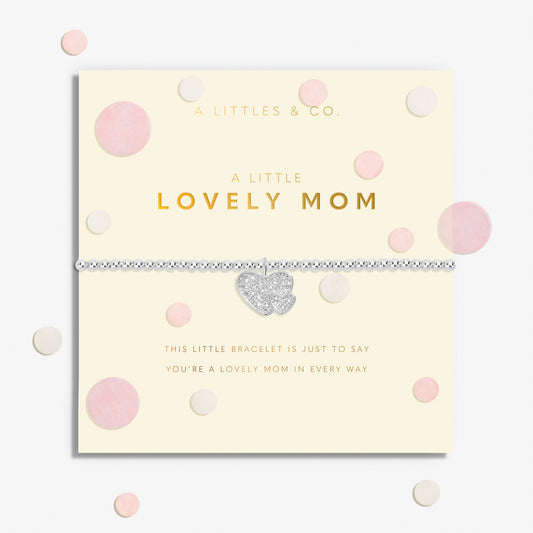 Confetti A Little 'Lovely Mom' Bracelet In Silver Plating