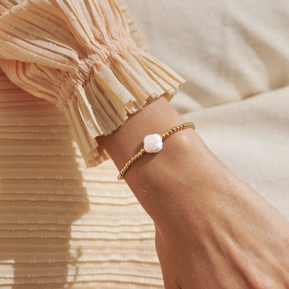 A Little 'Blessing' Bracelet In Gold-Tone Plating