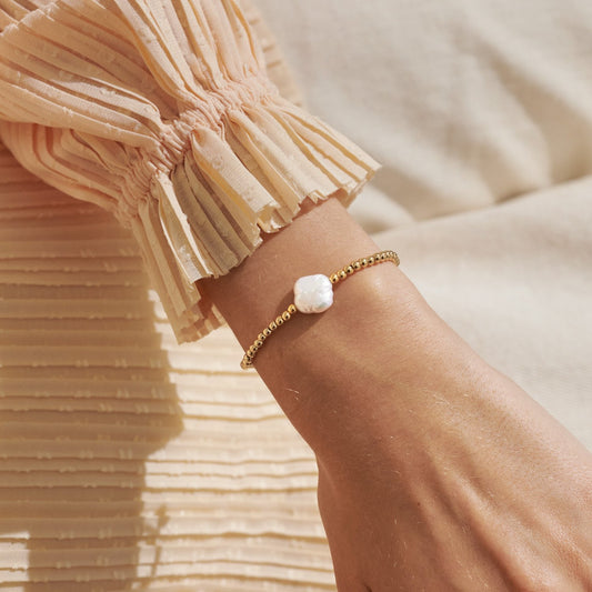 A Little 'Blessing' Bracelet In Gold-Tone Plating