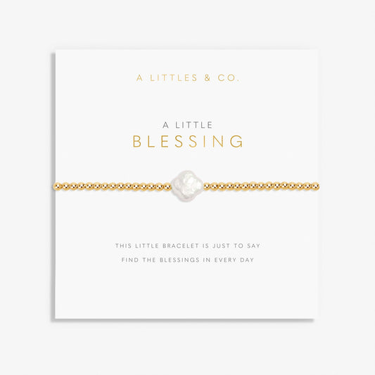 A Little 'Blessing' Bracelet In Gold-Tone Plating