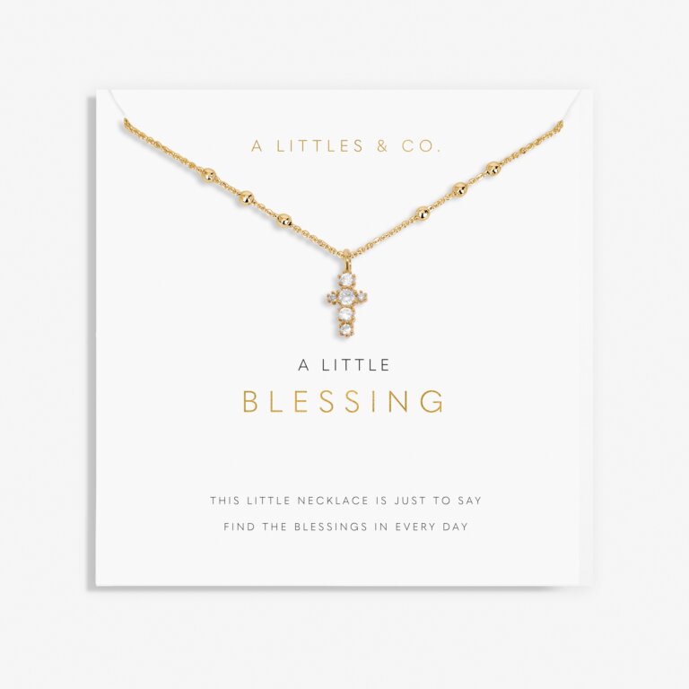 A Little 'Blessed' Bracelet In Gold-Tone Plating