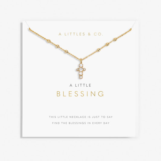 A Little 'Blessed' Bracelet In Gold-Tone Plating