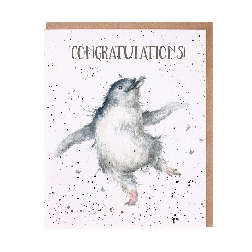 'Hoooray!' Penguin Congratulations Card