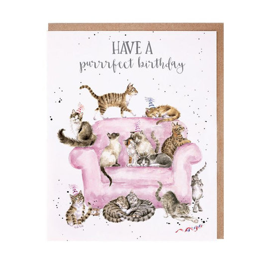 'Purrrfect Birthday' Cat Birthday Card