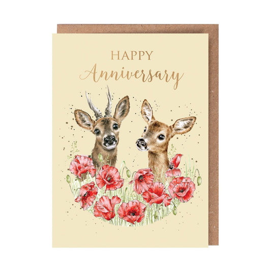 'My Deer' Deer Anniversary Card