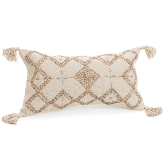 Pillow Geo Embroidered Creams