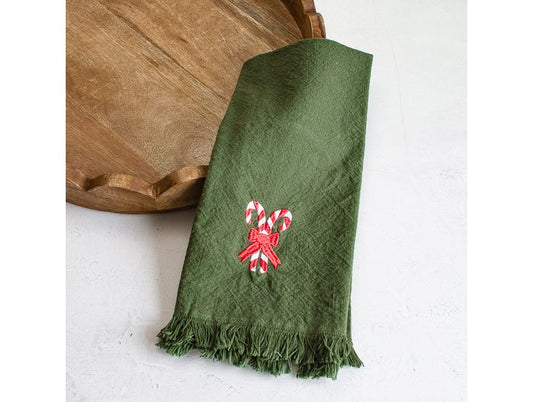 Candy Cane Kitchen Towel