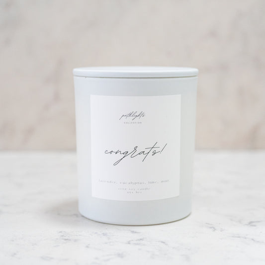 Congrats Candle 10oz (Lavender/Eucalyptus)