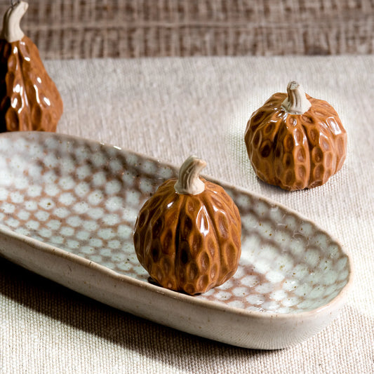 Ceramic Pumpkin & Gourd Décor