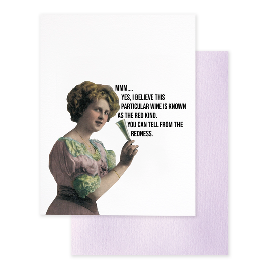 The Red Kind Wine Card