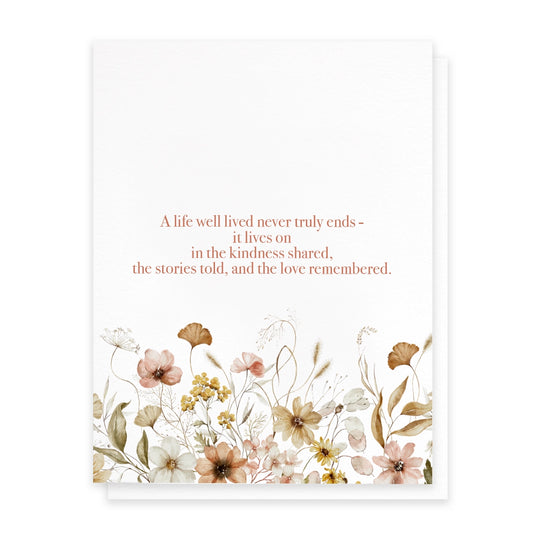 A Life Well Lived Card