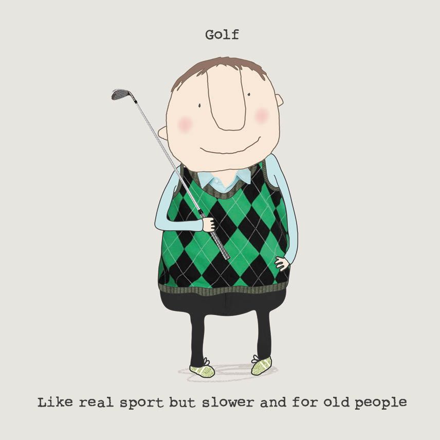 Golf, For Old People Card