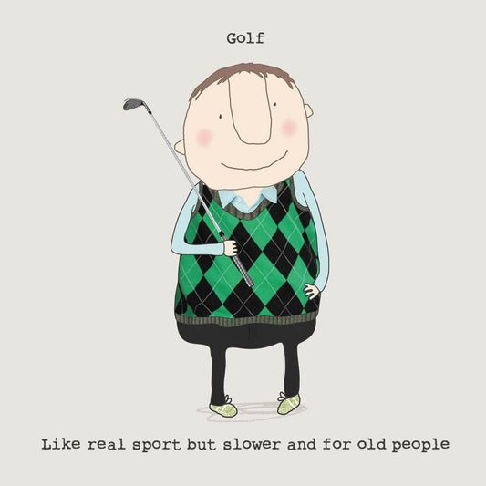 Golf, For Old People Card