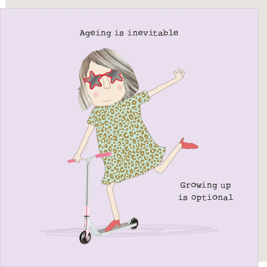 Growing Up Is Optional Birthday Card