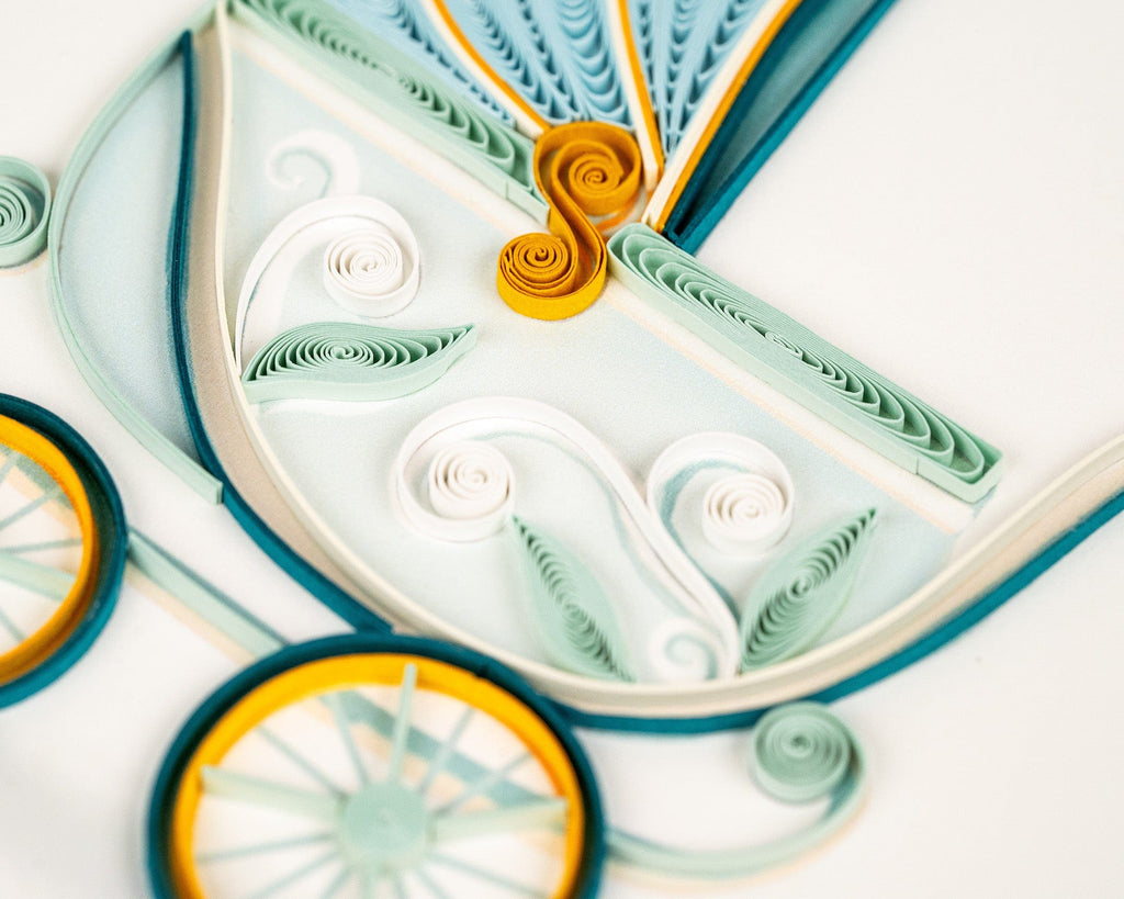 Quilling Card Baby Buggy