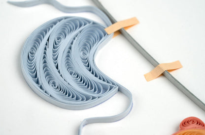 Baby Clothesline Quilling Card