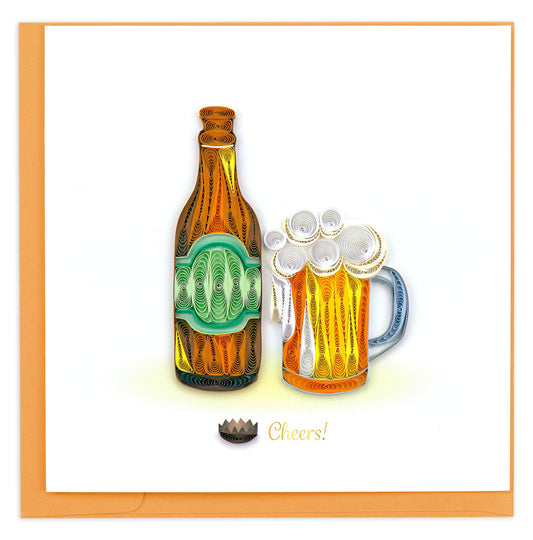 Quilling Card Birthday Beer