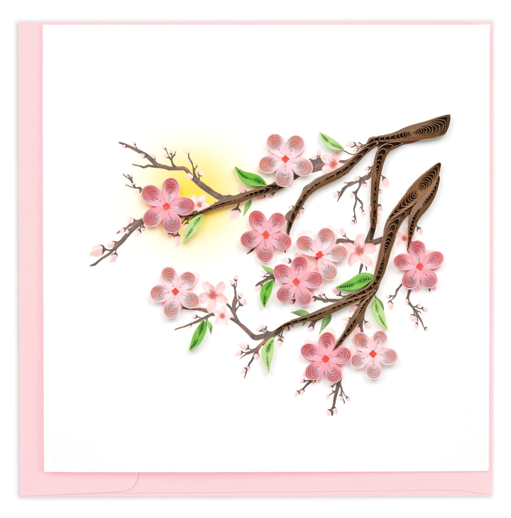 Quilling Card Cherry Blossom
