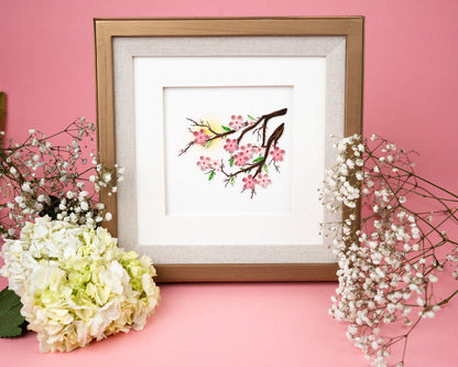 Cherry Blossom Quilling Card