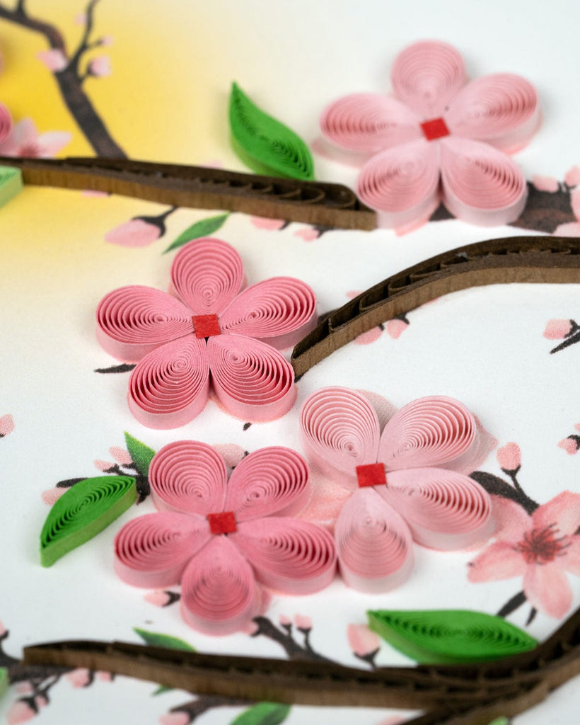 Quilling Card Cherry Blossom