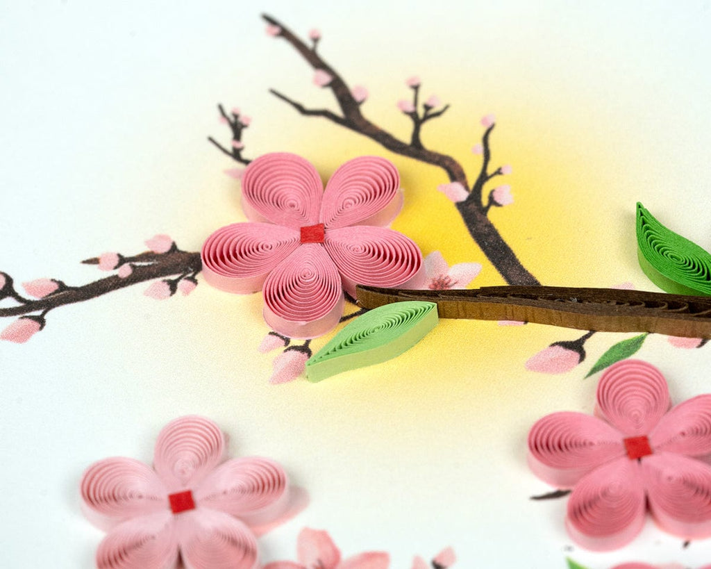 Quilling Card Cherry Blossom