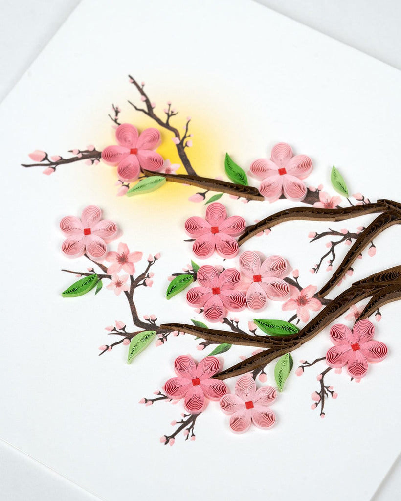 Quilling Card Cherry Blossom