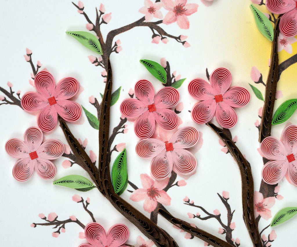Quilling Card Cherry Blossom