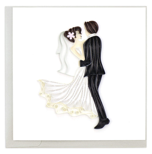 Quilling Card Dance Bride & Groom