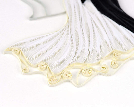 Quilling Card Dance Bride & Groom