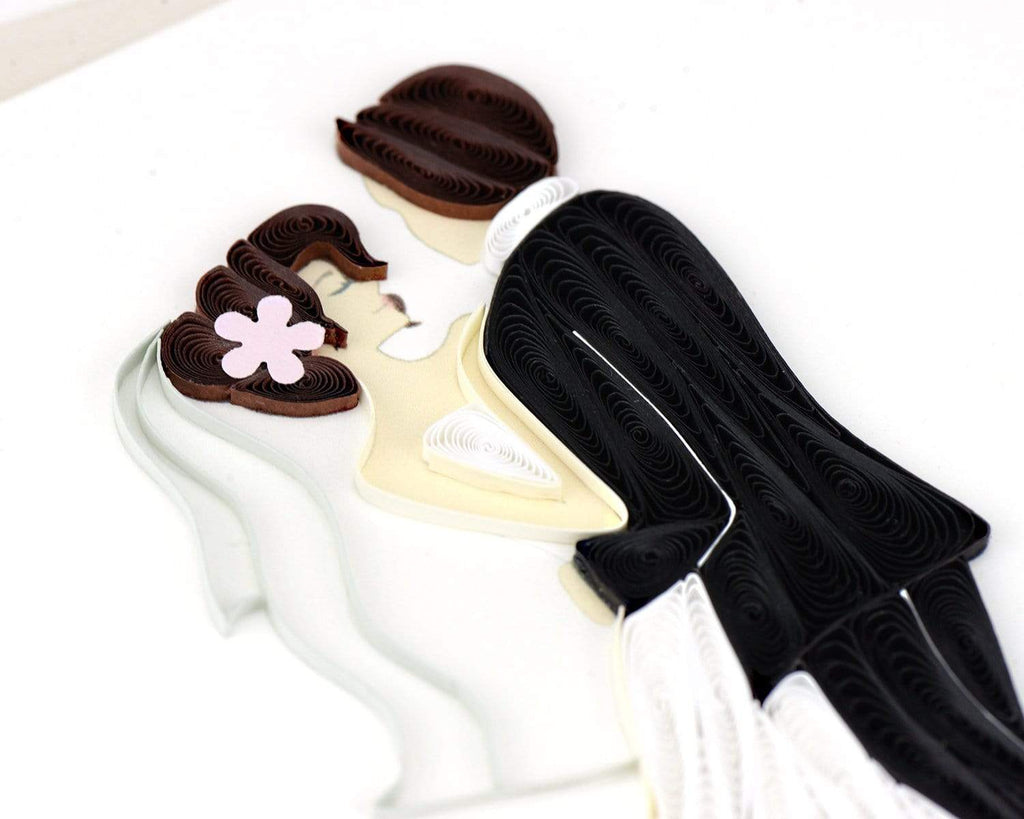 Quilling Card Dance Bride & Groom