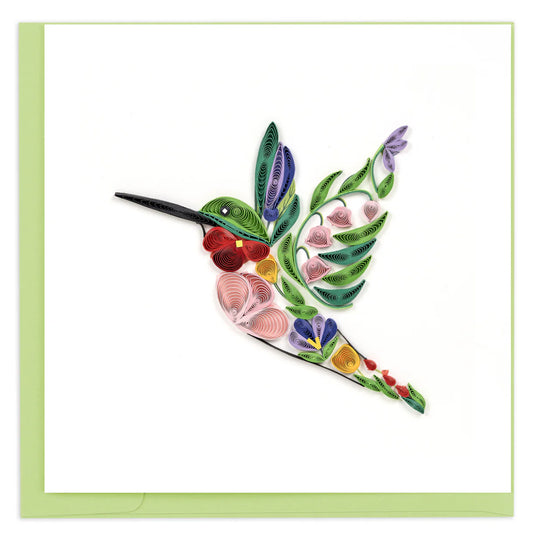 Quilling Card Decorative Floral Bird