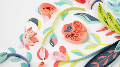 Floral Butterfly Quilling Card