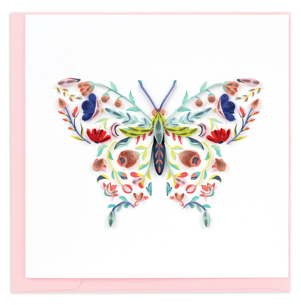 Quilling Card Floral Butterfly