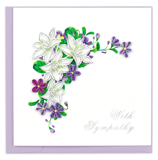 Quilling Card Flower Sympathy