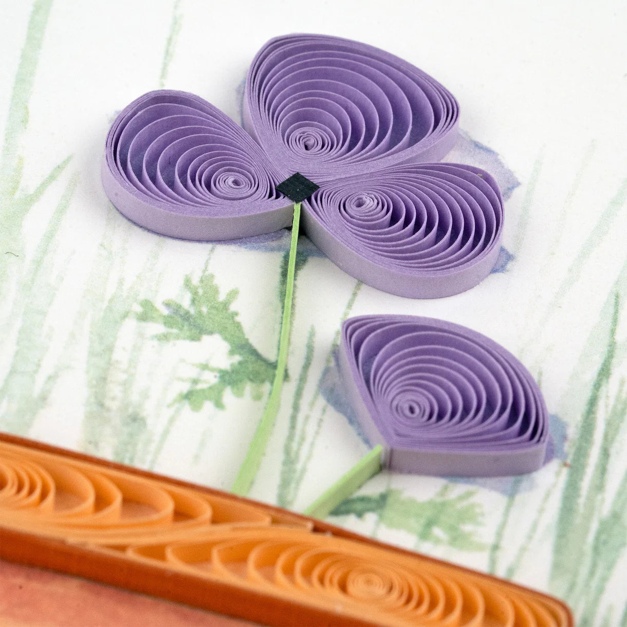 Quilling Card Garden Sparrow