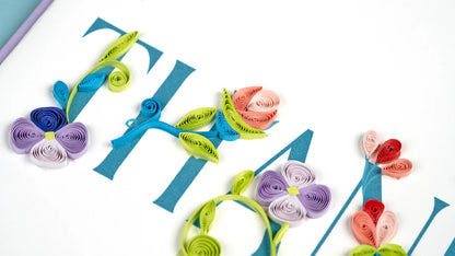 Garden Thanks Quilling Card